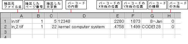 バーコード認識