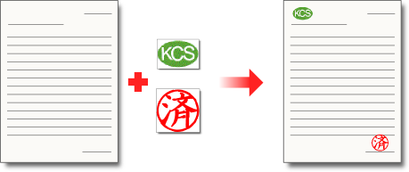 任意の位置にイメージを合成